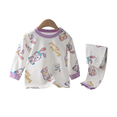 儿童纯棉秋衣套装小熊汤米