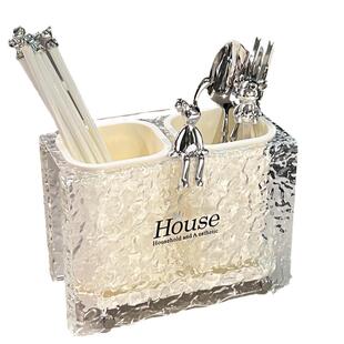 轻奢高颜值筷子收纳盒壁挂筷子筒筷笼家用台面筷子桶筷子篓沥水架