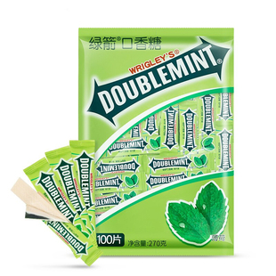 绿箭口香糖100片条装箭牌薄荷糖1大袋清凉清口接吻糖果清新口气