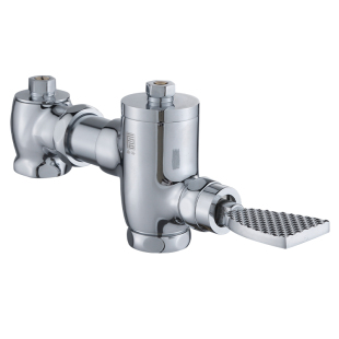 全铜体脚踏卧式冲水阀厕所大便冲洗阀脚踩延时阀卫生间蹲便器开关