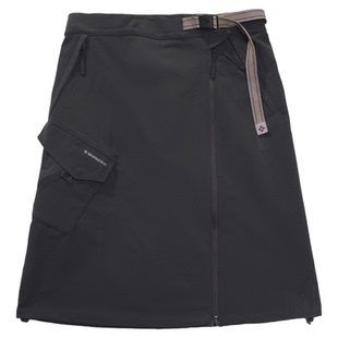 瞬时山野Monterest户外防泼水软壳可调节织带拉链休闲工装半身裙