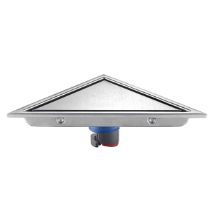 304不锈钢镶砖角落隐形地漏 防臭全铜卫生间淋浴房暗藏浴室三角形