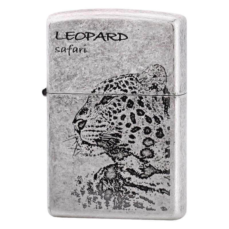 zippo打火机古银送礼金钱豹
