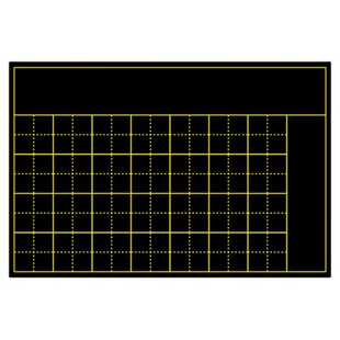 教师书法练字磁性黑板贴35格七言古诗粉笔字磁性展示贴米字格田字格口字格墙贴软磁铁贴方口格磁力黑板贴定做