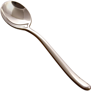 高档不锈钢BUDDHA餐具创意加厚勺子调羹大汤勺主餐圆头饭勺匙包邮