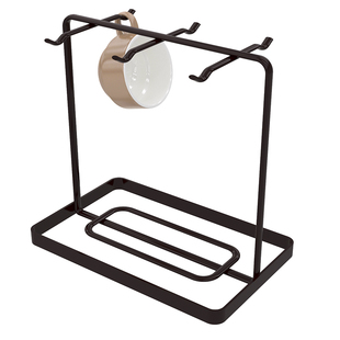 咖啡杯架子置物架放杯架子倒挂高级感轻奢杯碟收纳架马克杯展示架