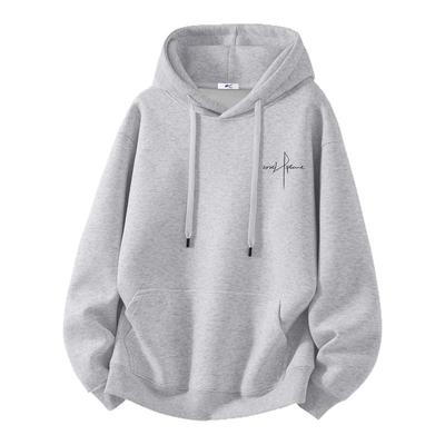 回力加绒卫衣男款冬季男生连帽