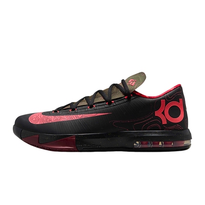 NIKE耐克男鞋KD 6复刻杜兰特6代黑粉气象员实战篮球鞋IM4409-001