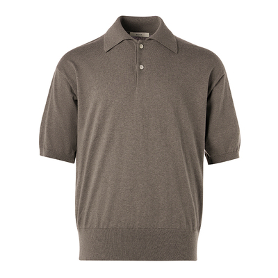 ROYA山羊绒棉混纺POLO毛织短袖