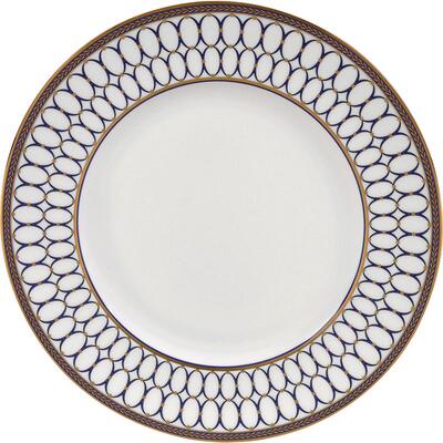 Wedgwood金粉年华午夜蓝骨瓷餐盘