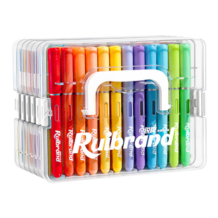 锐牌直液式丙烯马克笔小学生美术专用水彩笔软头彩笔幼儿园水性画笔笔芯儿童彩色笔可洗画画不透色可叠色颜色