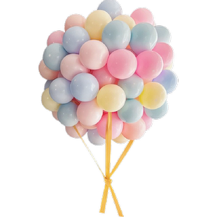 达福芮50个装儿童节马卡龙气球周岁生日派对装饰结婚场景布置汽球