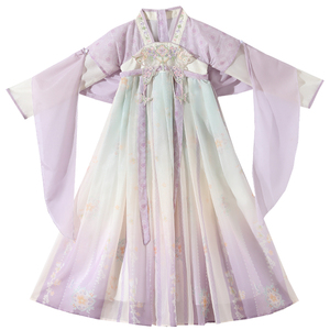 国风长袖汉服女童春秋