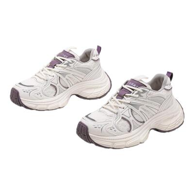 星期六老爹鞋厚底透气网面2025春