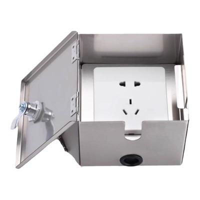 86型不锈钢户外充电防水防盗防火