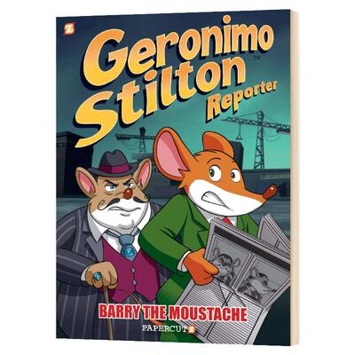老鼠记者5 全彩漫画小说 英文原版 Geronimo Stilton Reporter 5 Barry the Moustache 精装 英文版 Geronimo Stilton进口英语书籍