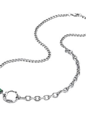 EBYG不规则圆圈拼接项链男生高级感小众轻奢嘻哈男士潮ins锁骨链