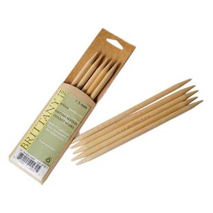 19cm长双头针编织小环形如帽子手套袖子玩偶美国Brittany桦木材质