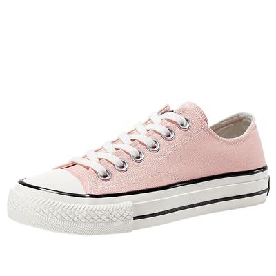 feiyue粉色新款百搭飞跃帆布鞋