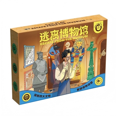 科答鸭逃离博物馆解密益智桌游
