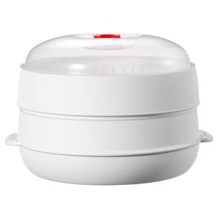 炊大皇微波炉加热蒸笼食品级家用加水双层加厚容器皿蒸屉蒸盒蒸格