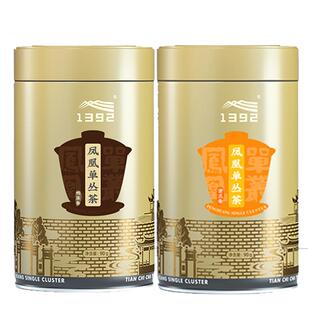 天池茶业 凤凰单丛茶单枞茶叶送长辈茶礼 优选鸭屎蜜兰香双罐礼盒