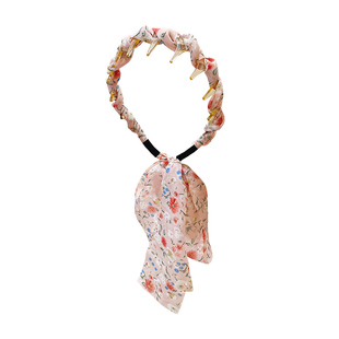 飘带发箍女2025新款夏发带式发饰高颅顶头箍编发绑发一体发卡头饰