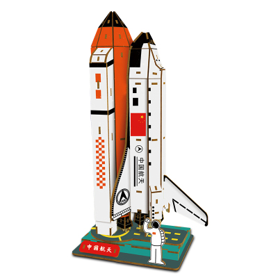 立体拼图6岁以上木质航空航天