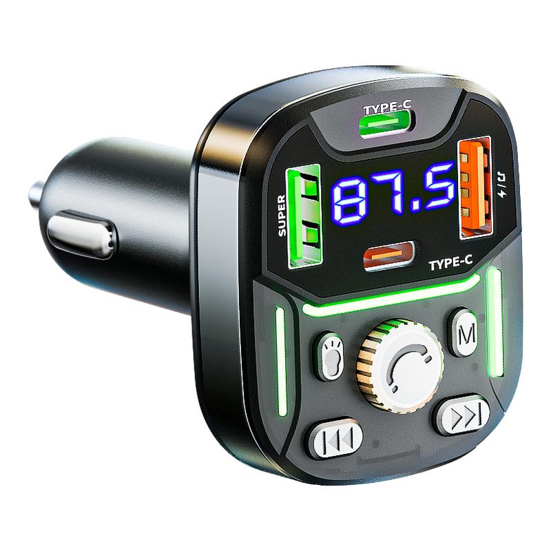 车载蓝牙快充接收器无损音质mp3播放器汽车用转换器点烟器充电器