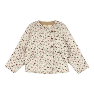 utouto冬季不对称碎花棉服