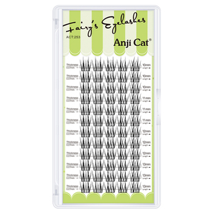 anjicat小甜茶睫毛网红上镜款自然分段眼睫毛2026新年假睫毛