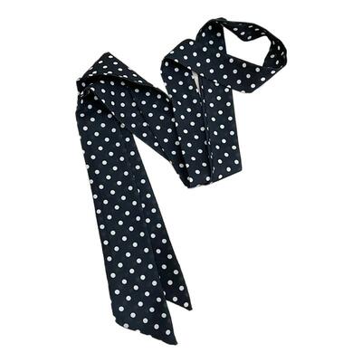 黑色波点长条丝巾女2026新款