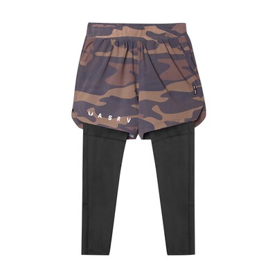 ASRV男健身防走光速干九分短裤