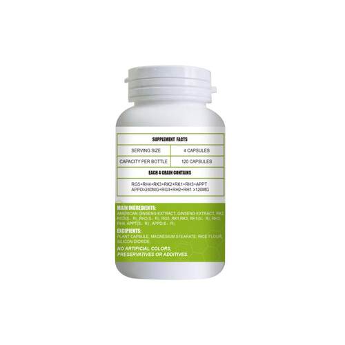 GNP人参皂苷皂甙rg3rh2aPPD16种稀有命素护胶囊西洋参保健品120粒