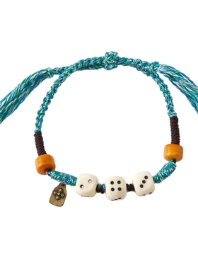 三福民族风国风手作手链单条 温柔小众气质饰品配饰首饰478373