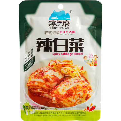 淳于府辣白菜100g韩式火锅寿司卷辅料韩式泡菜酱菜酸甜辣爽下饭菜