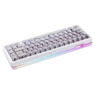 VGN霓虹68键盘电竞磁轴客制化Gasket热插拔RGB无畏契约游戏麻将音