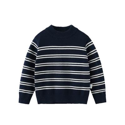 【抗静电起球】齐齐熊条纹毛衣