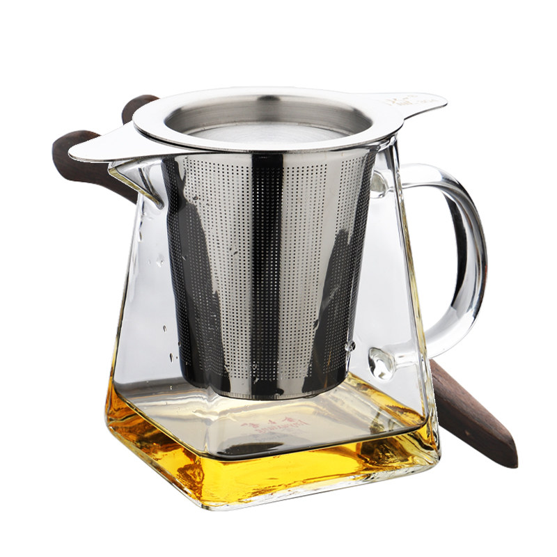 304不锈钢茶漏茶具配件 创意双耳茶叶过滤泡茶器 神器过滤网漏斗