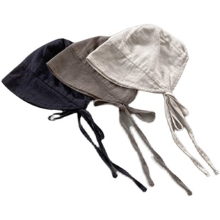 现货韩国进口婴幼童可爱日系胎帽男女宝宝春秋大檐遮阳防风帽子