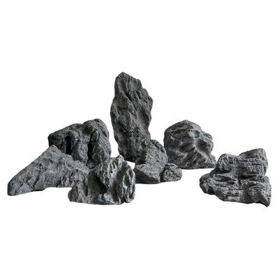 仿真石头玻璃钢英德石流水摆件