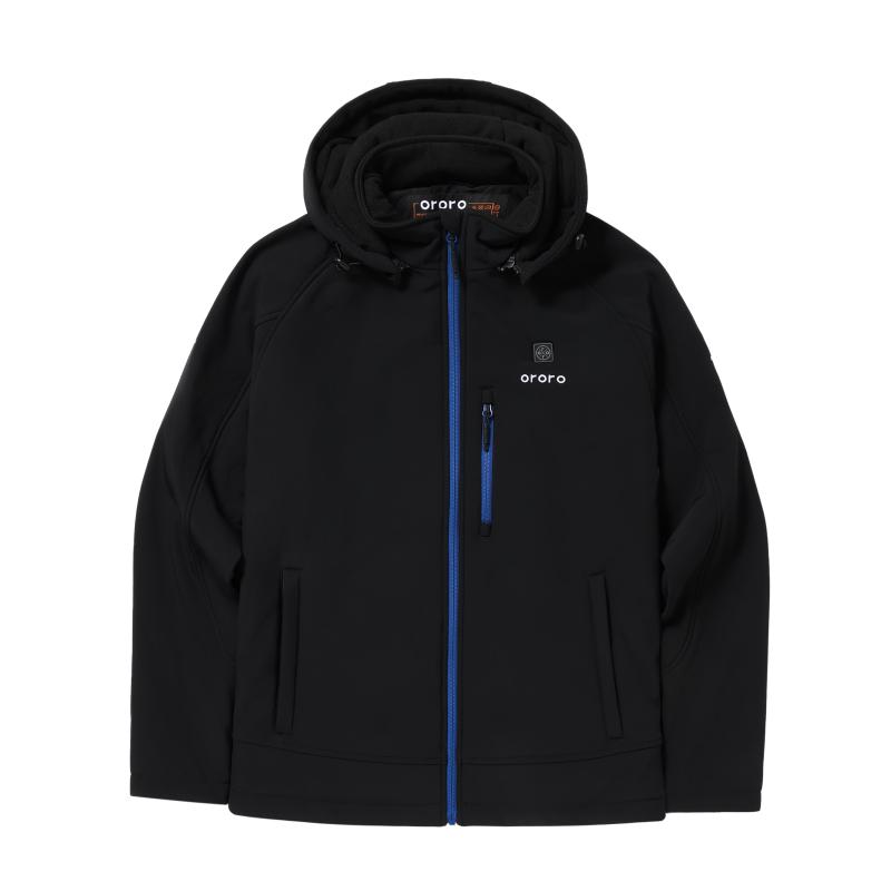 冬新款智能加热棉服男款外套
