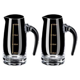 100ml白酒分酒器饭店商用洋酒量酒刻度家用玻璃高端小号酒壶套装