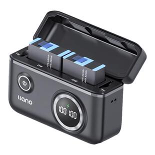 绿巨能gopro快充盒子充电盒相机电池充电器适用GoPro HERO13/12/11/10/9运动相机gopro12电池GoPro13配件