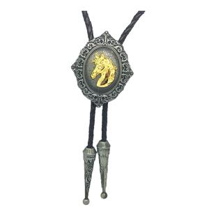 BOLO TIE男领带日韩版学生长款领绳兽首马头波洛百搭配饰卫衣吊坠