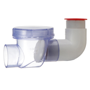 PVC管道排水单向透明加厚止回阀 矮楼层厨房卫生间防返水防倒灌