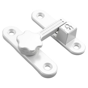 90度免打孔门扣谷仓门锁神器推拉门锁扣移门锁卡扣防盗门插销门栓