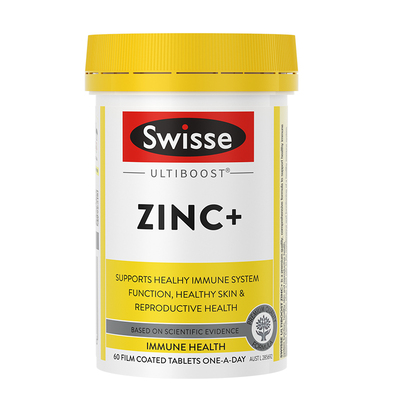 Swisse锌片男性备孕补锌成人体质免疫力ZINC精子调理活力质量60粒