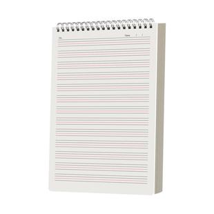 加厚初中高中小学生上翻英语线圈本英语笔记本子四线三格英文簿不硌手竖翻b5三四年级a5小号英文作业本