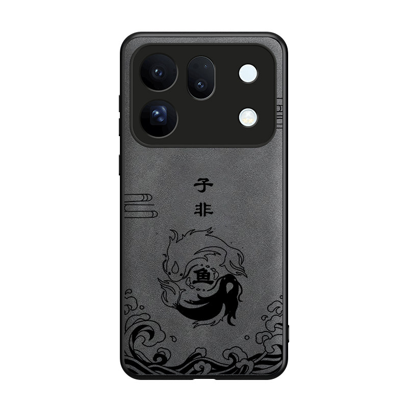 适用OPPOFindX10手机壳新款FindX10E羊巴皮硅胶磨砂保护套findx10promax镜头全包防摔硬壳男士国潮高级子非鱼